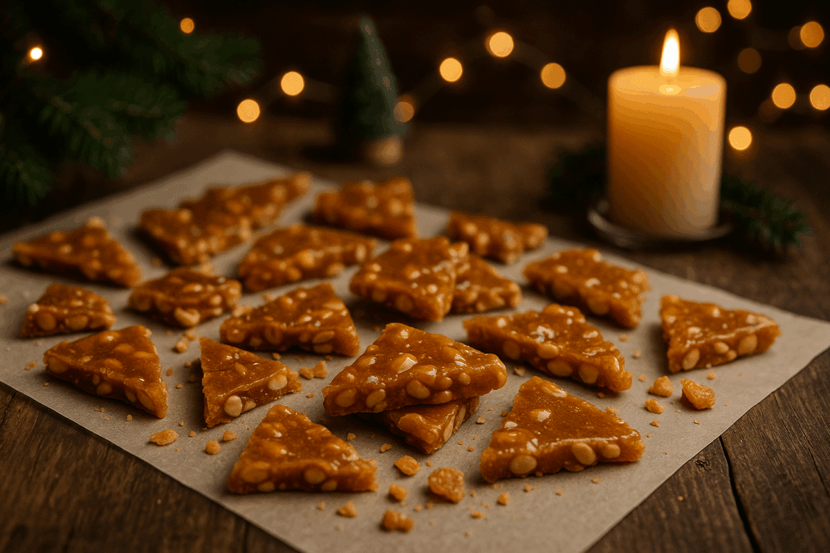 desserts festifs : Croquant aux arachides (peanut brittle) en éclats à grignoter