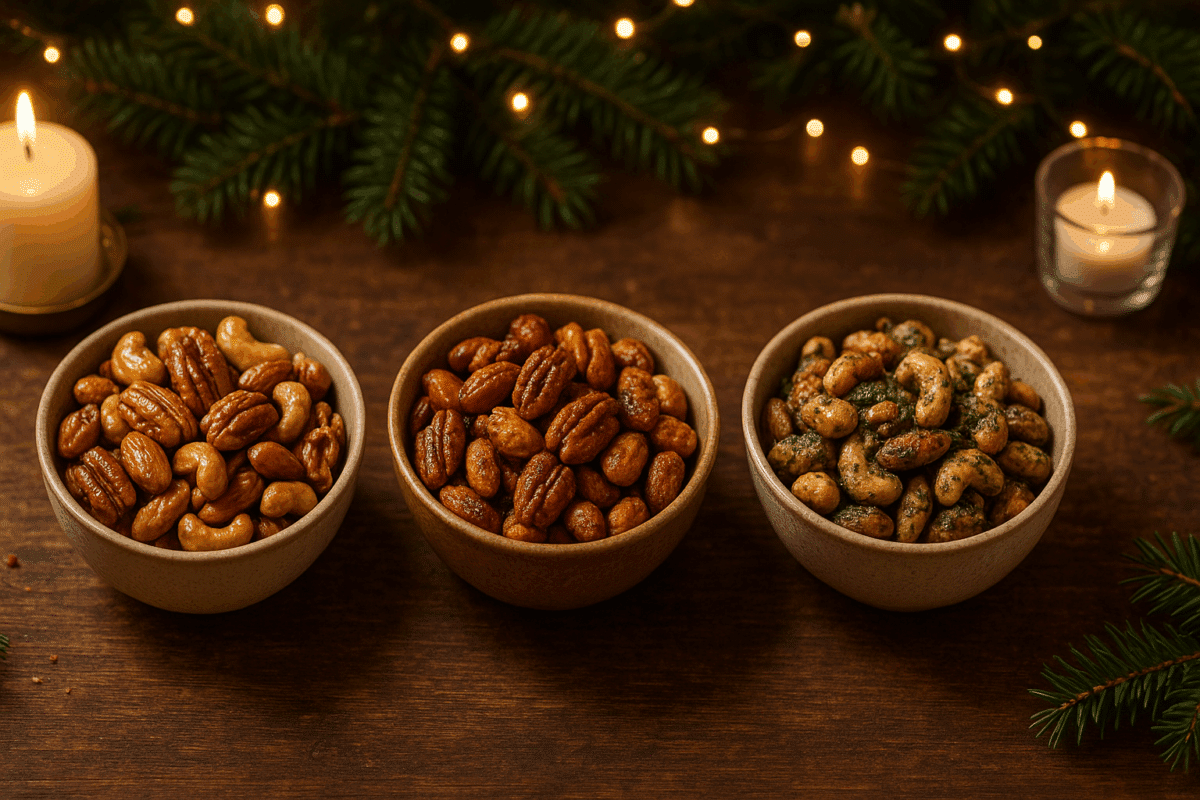 Noix sucrées-salées trois façons