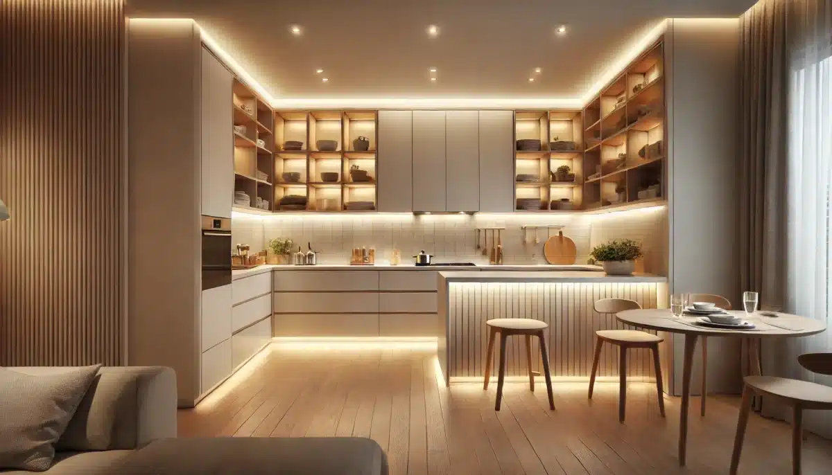 Un éclairage qui met la cuisine en scène