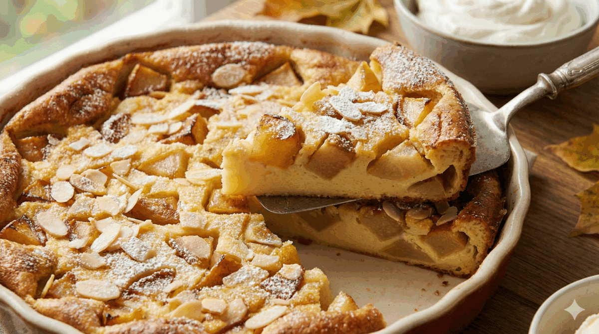 Ce clafoutis pommes-poires prouve qu’on peut faire un dessert d’automne de rêve avec presque rien