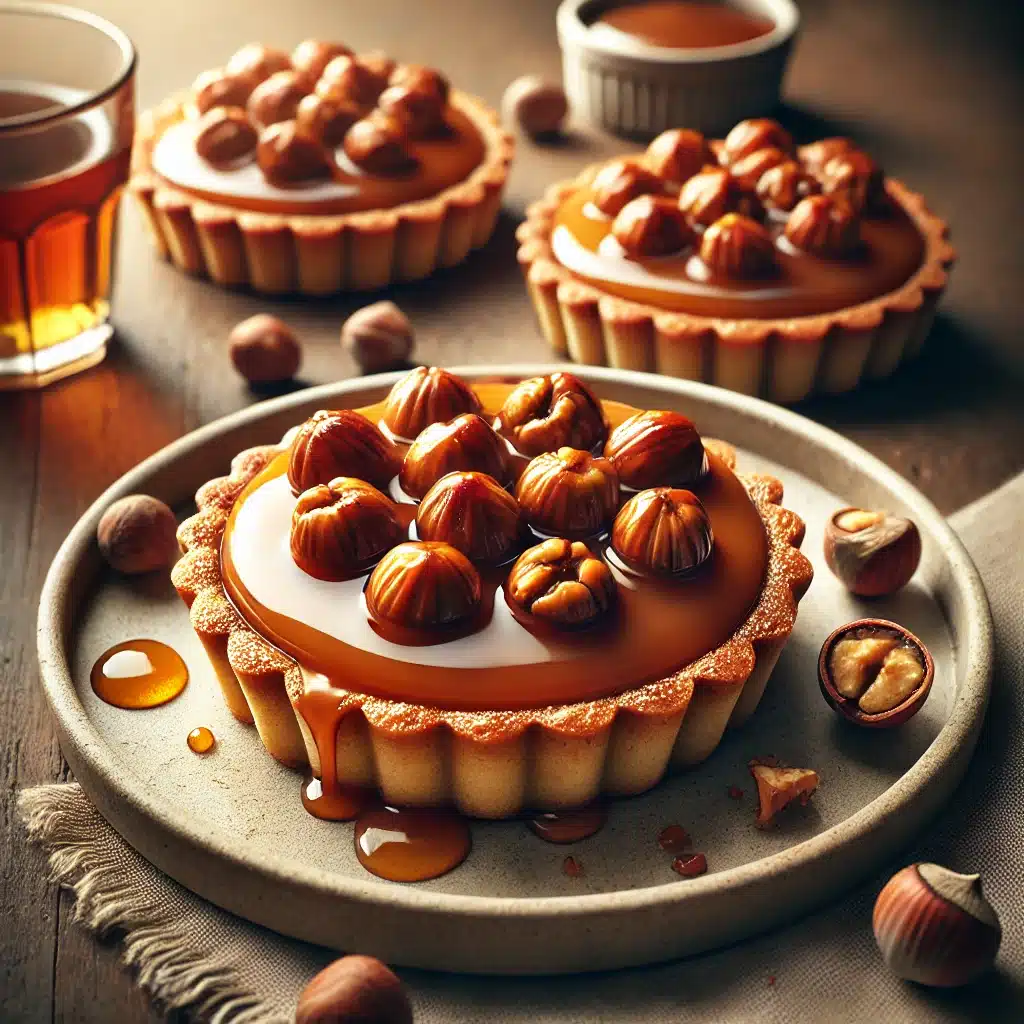 Tartelettes caramel et noisettes torréfiées