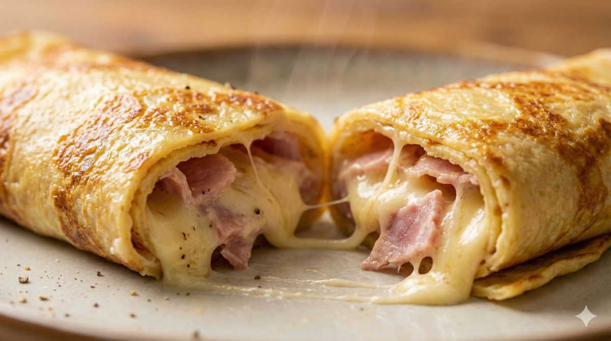 Ces crepes jambon fromage simplissimes facon laurent mariotte vont remplacer vos croque monsieur : ultra simple, ultra gourmand