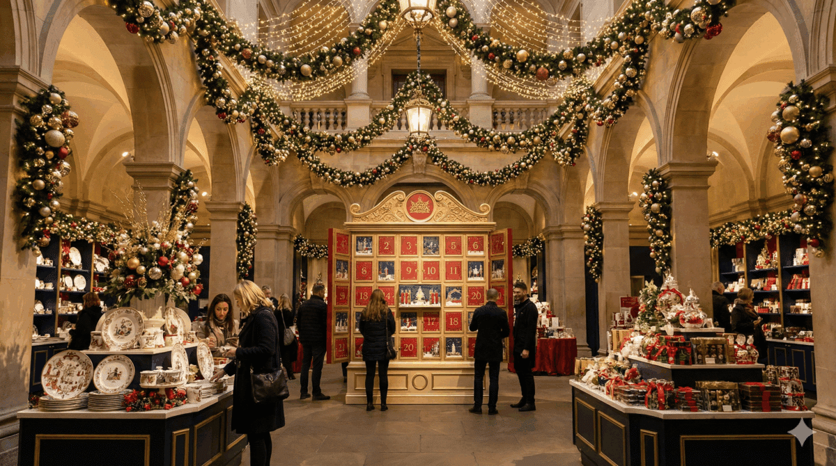 Une boutique de Noël féerique au cœur de Buckingham