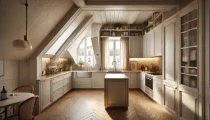Découvrez la Transformation Époustouflante de Cette Cuisine Sous Pente : Avant et Après !