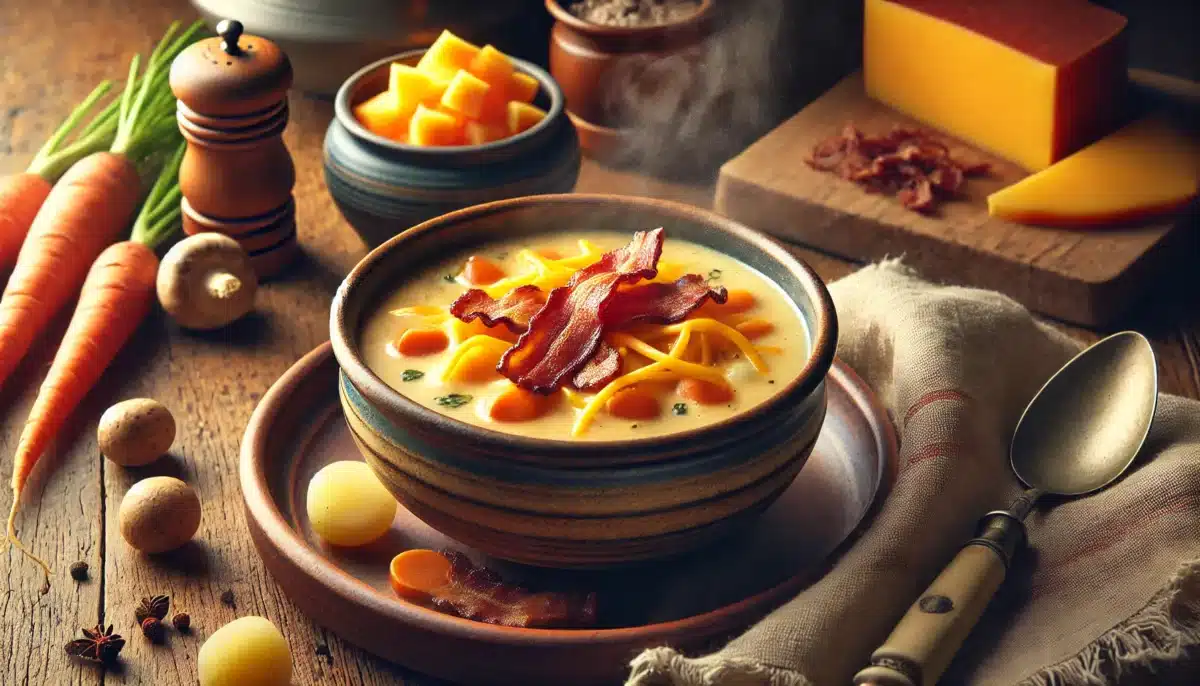 Découvrez le secret gourmand de l'hiver : cette soupe au lard fumé qui réchauffe et émerveille !