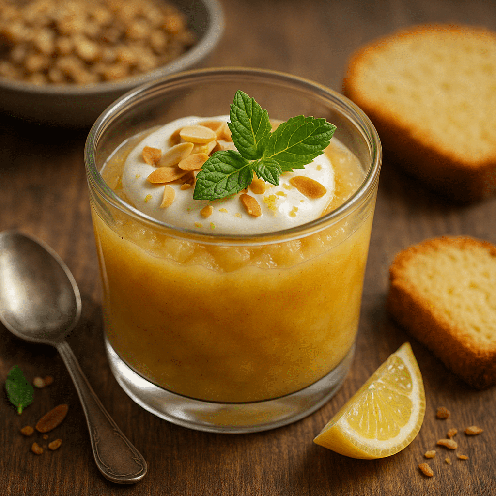 compote de pommes à la verveine