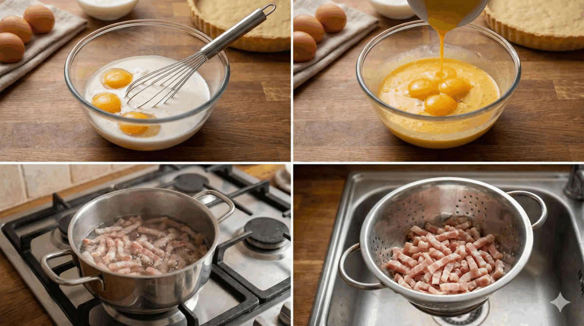 Une composition généreuse et des lardons bien préparés