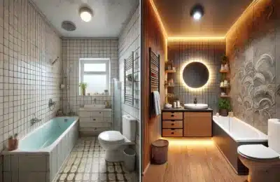 Transformation bluffante : cette mini salle de bain vieillotte devient un vrai coin spa