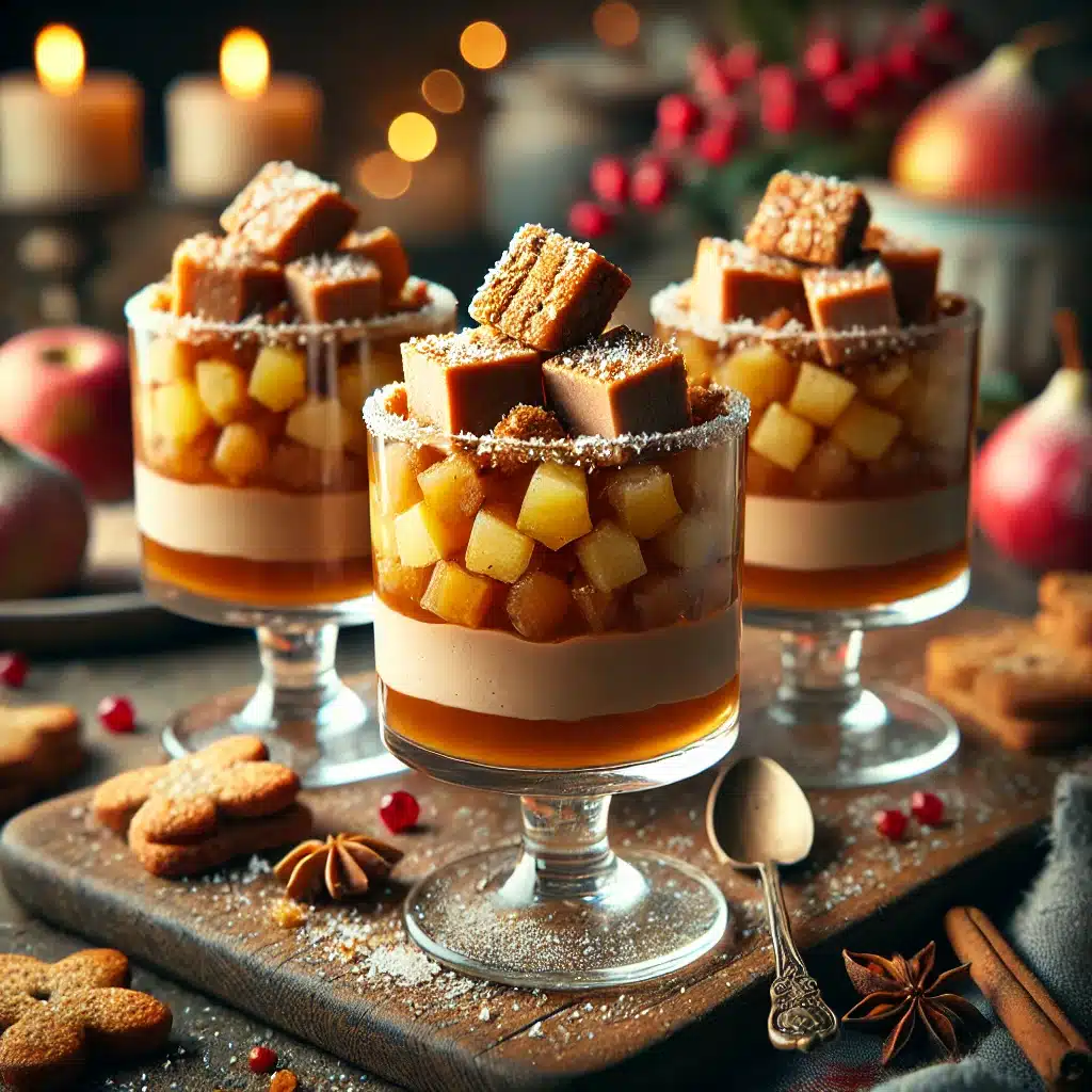 Menu de Noël : Verrines de foie gras aux fruits caramélisés