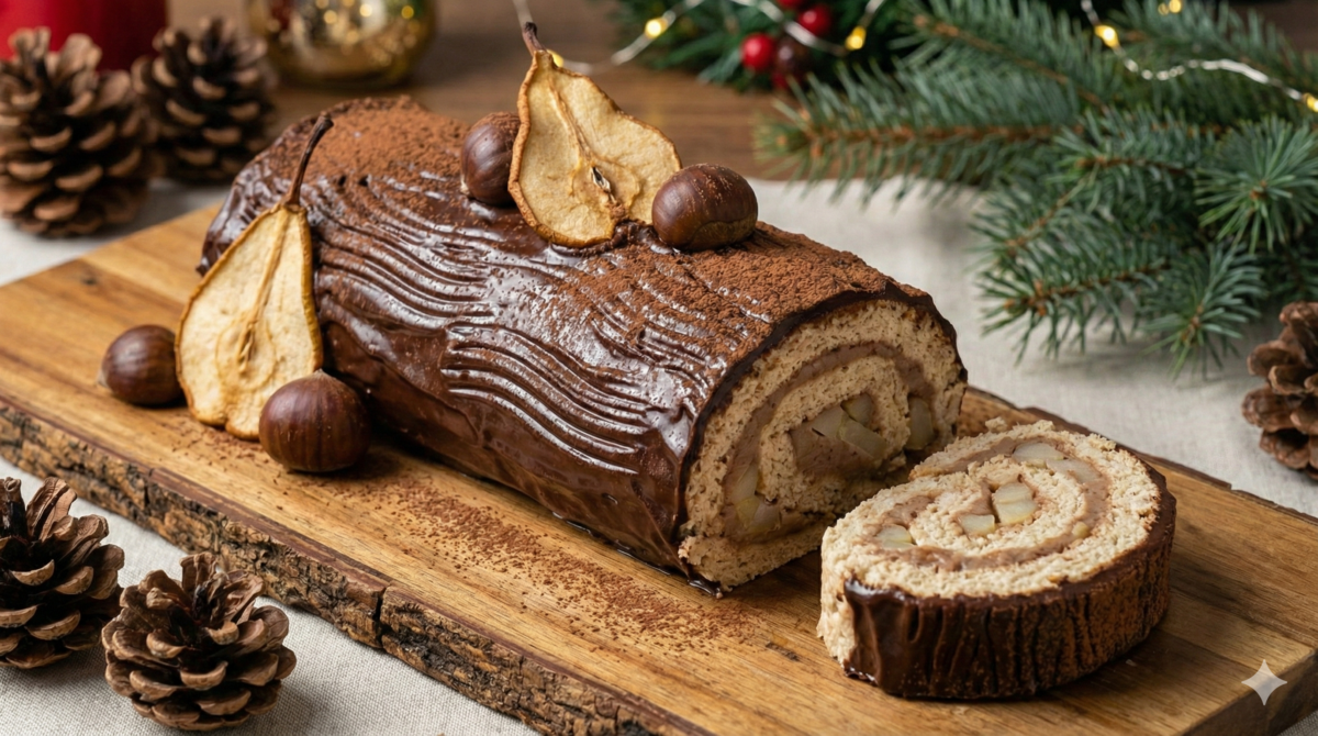 Finitions & service de la bûche de Noël