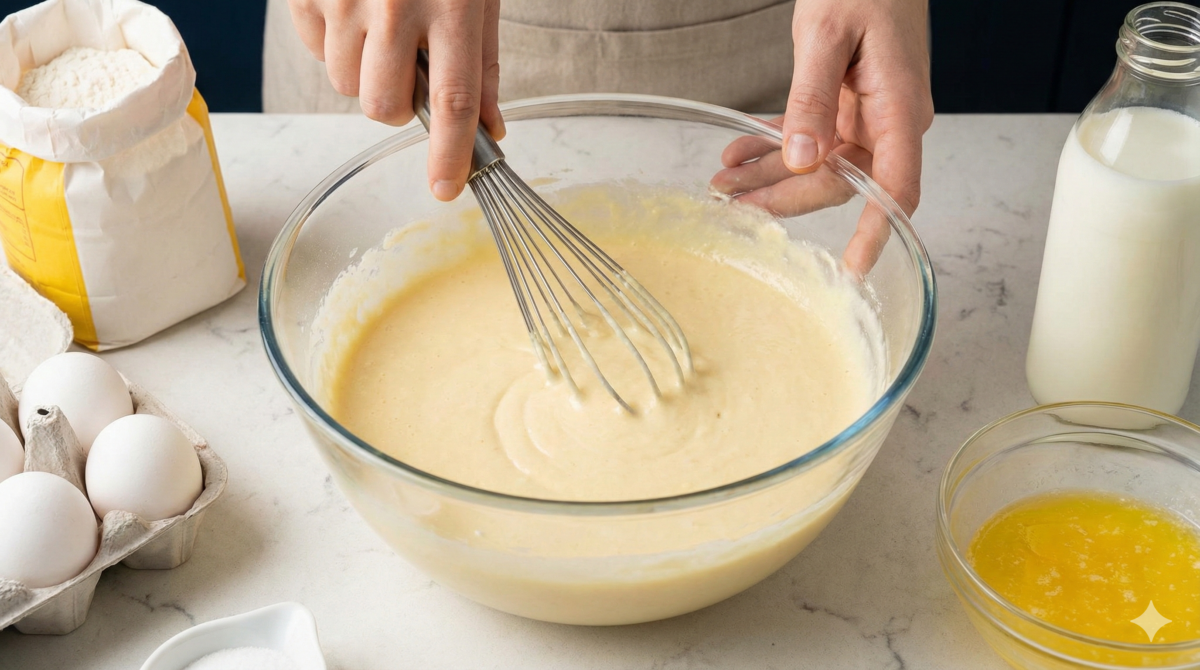 Préparer la pâte moelleuse