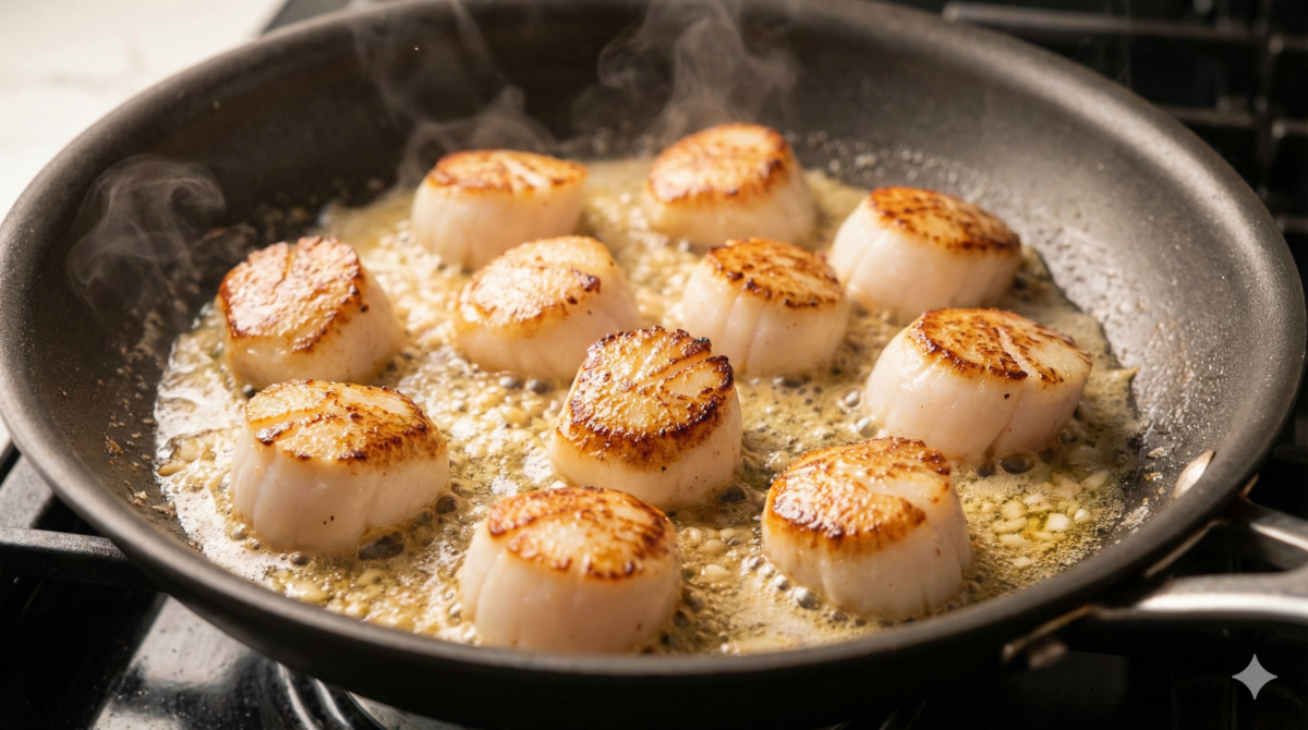 Saisir rapidement les Saint-Jacques