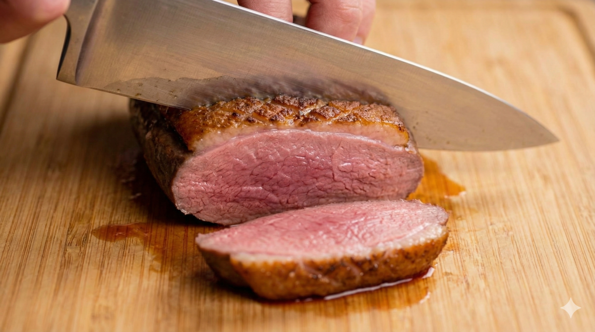 Trancher et dresser le magret de canard comme au restaurant