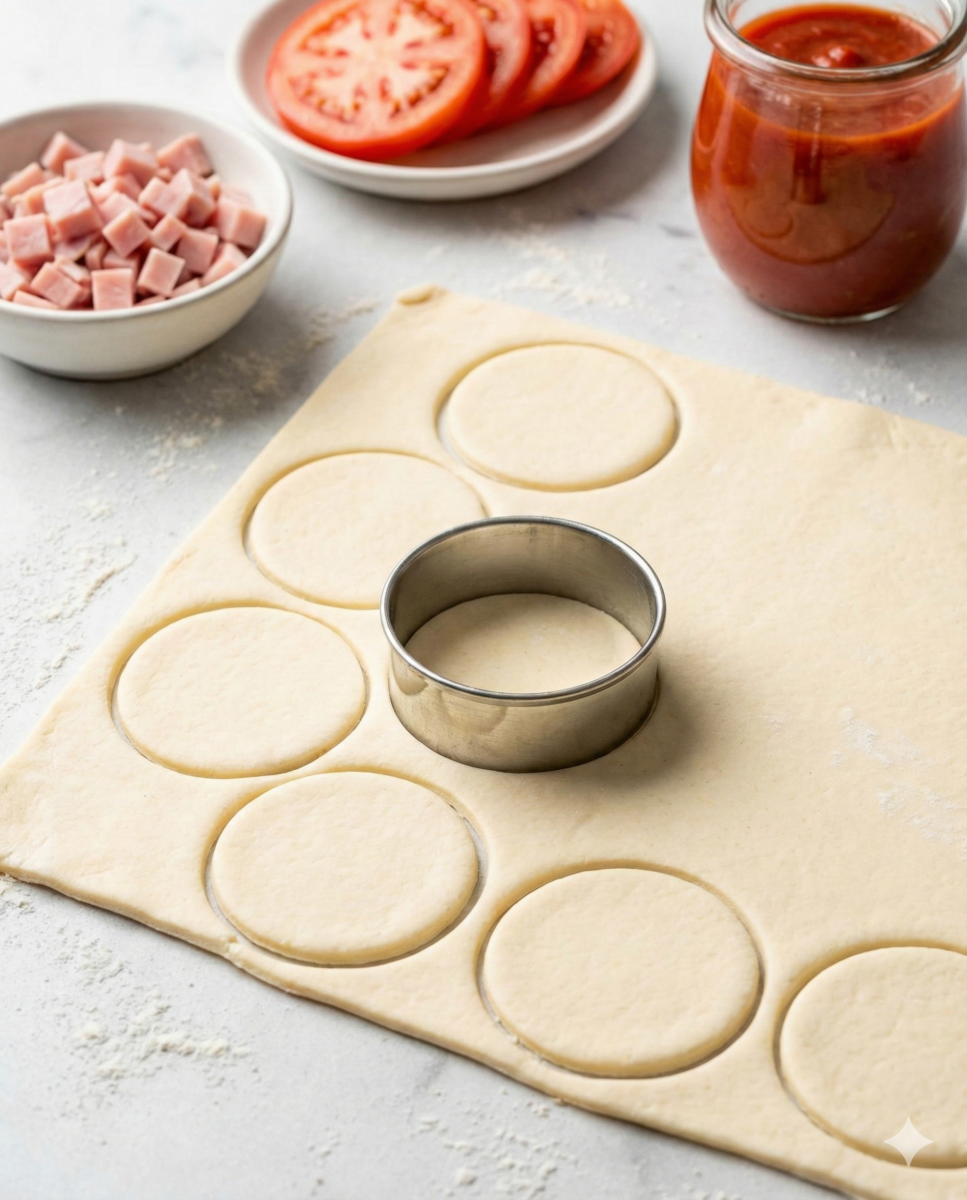 Découper la pâte et préparer la garniture