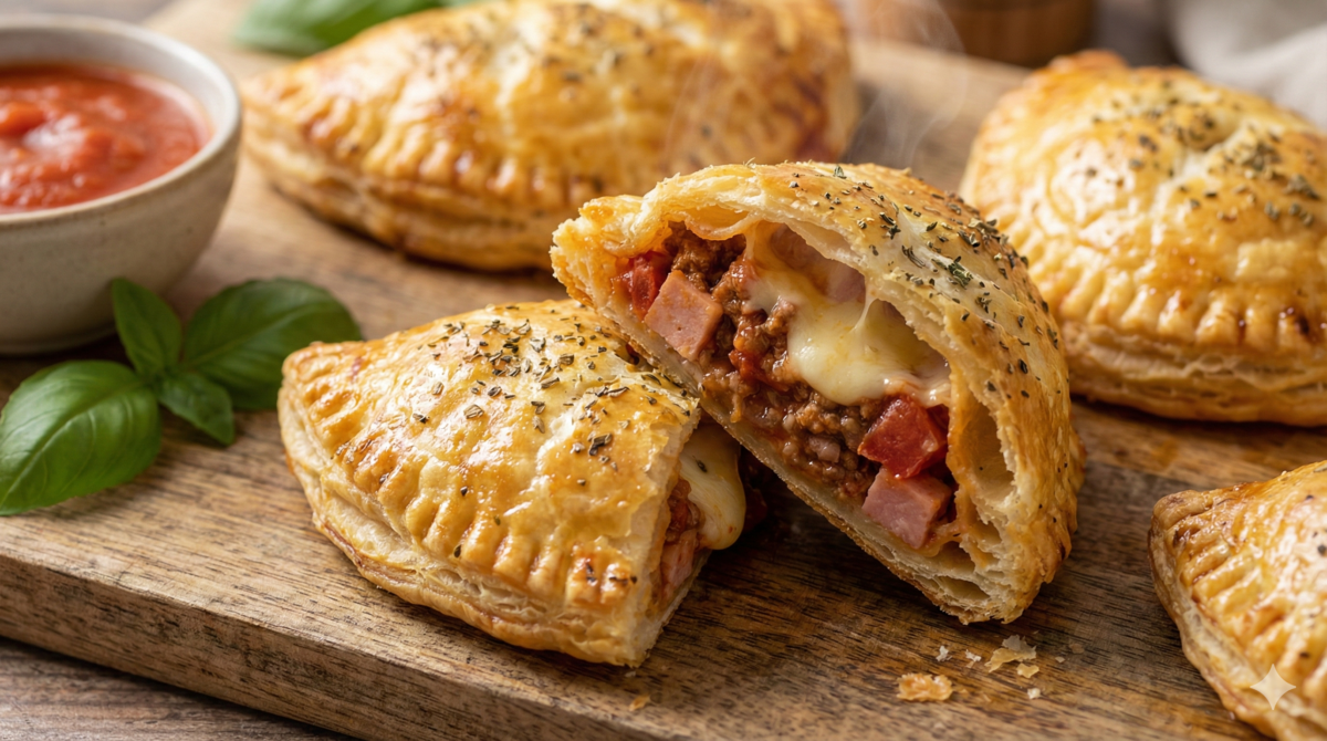 Ces chaussons façon pizza sont tellement croustillants qu’ils détrônent la vraie pizza à la maison