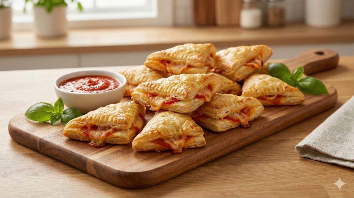 Ces chaussons façon pizza sont tellement croustillants qu’ils détrônent la vraie pizza à la maison