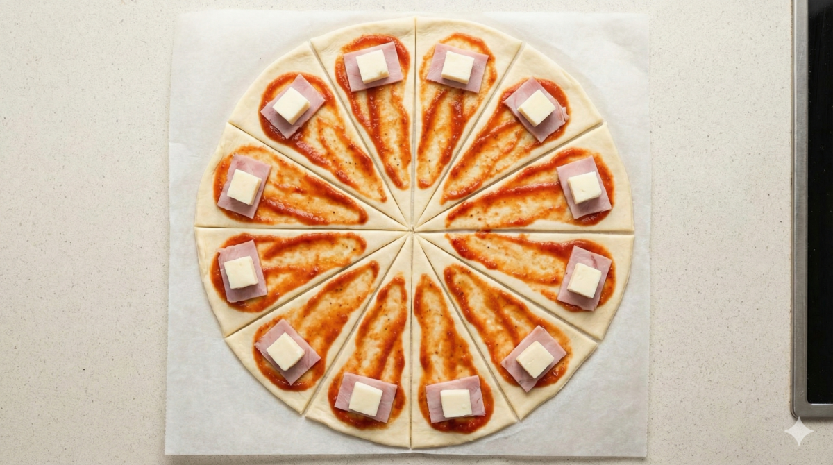 Garnir en mode “mini pizza”