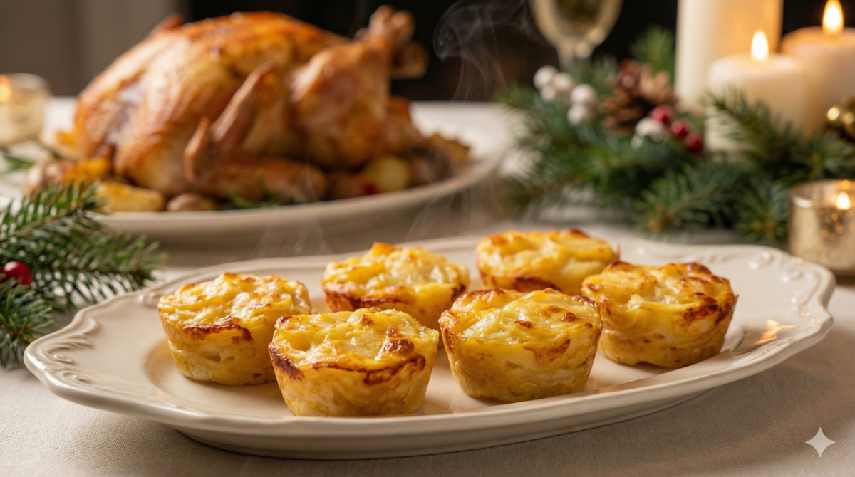 mini gratins dauphinois en moules à muffins