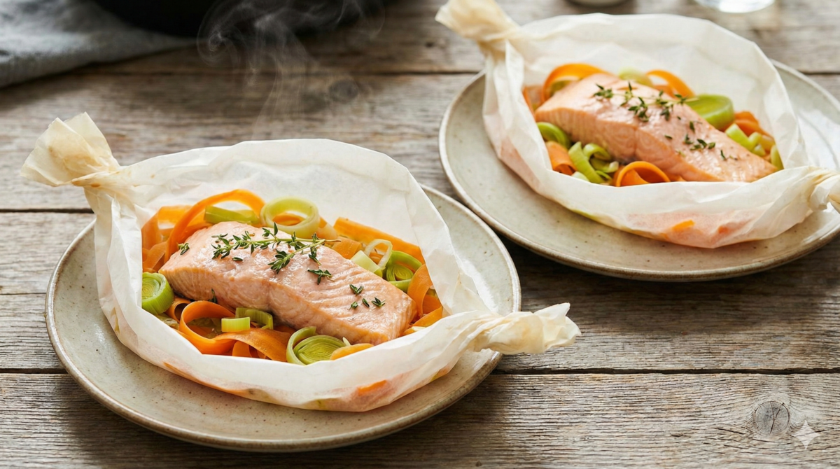 Ces papillotes de saumon prouvent qu’on peut cuisiner sain en 15 minutes chrono