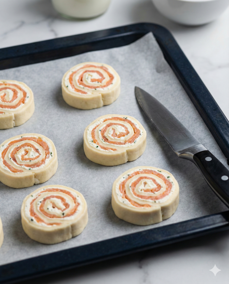 Repos, découpe et cuisson dorée