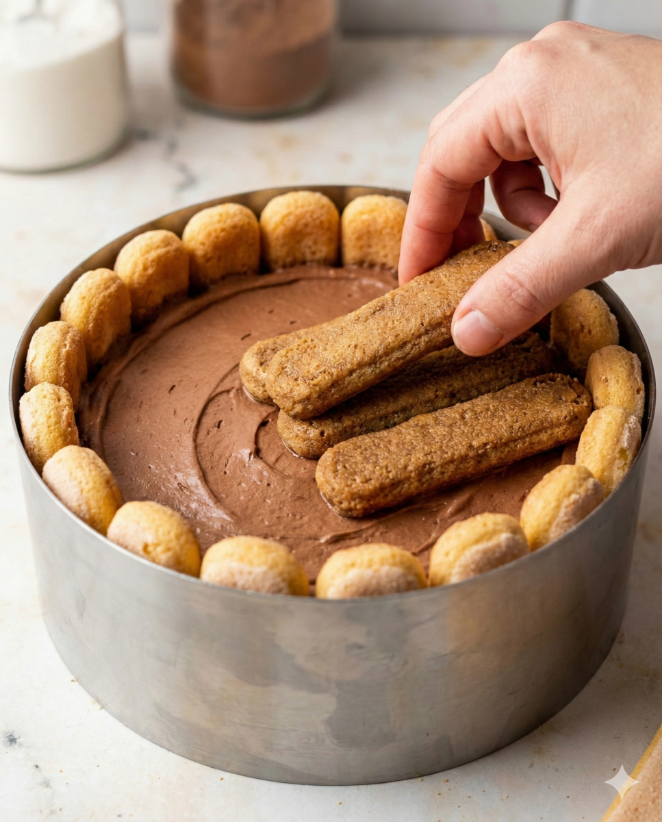 Assamblage de la charlotte