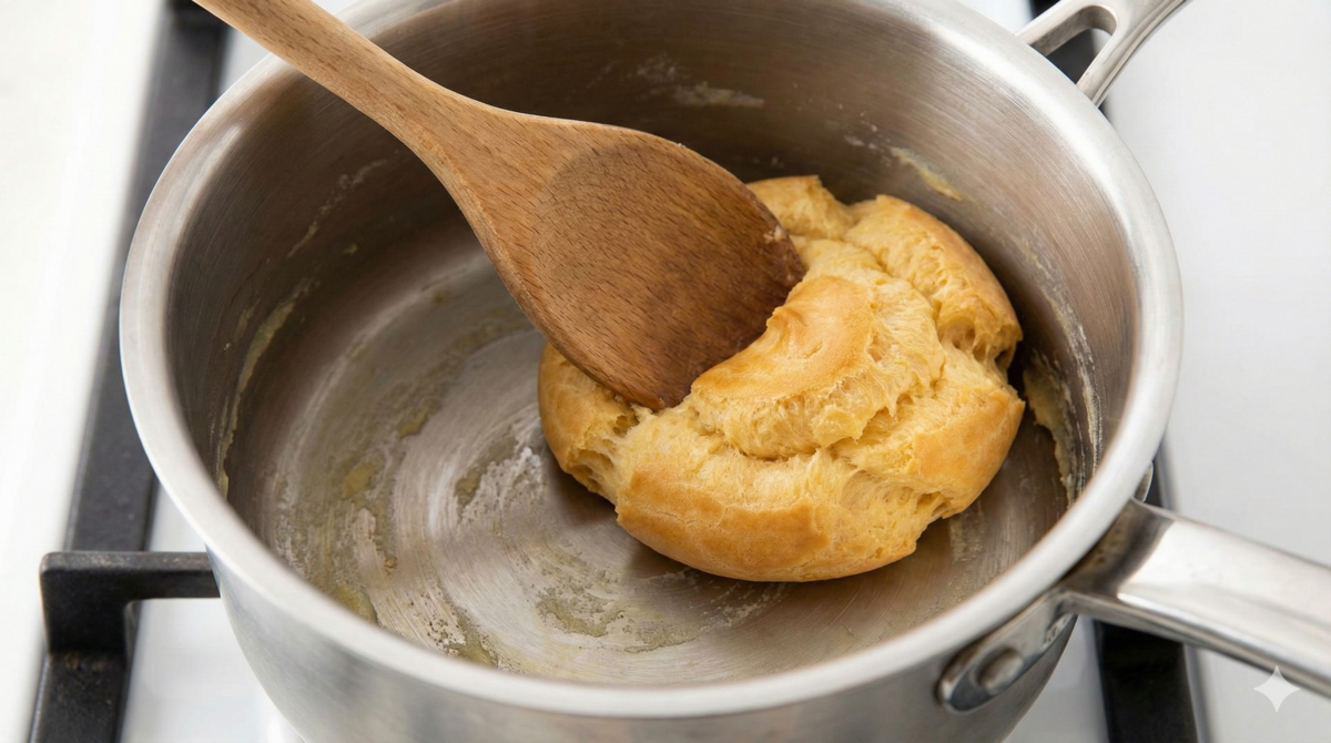 Préparer la pâte à choux