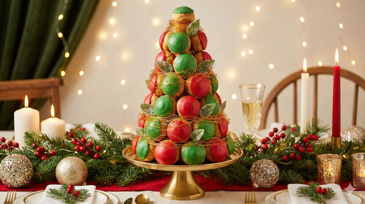 Choux sapin de Noël : des bouchées garnies à décrocher une à une, aussi belles que délicieuses