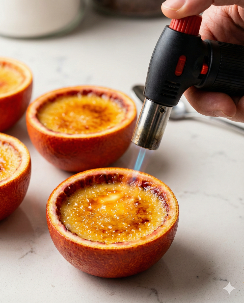 caramélisation des crèmes brûlées