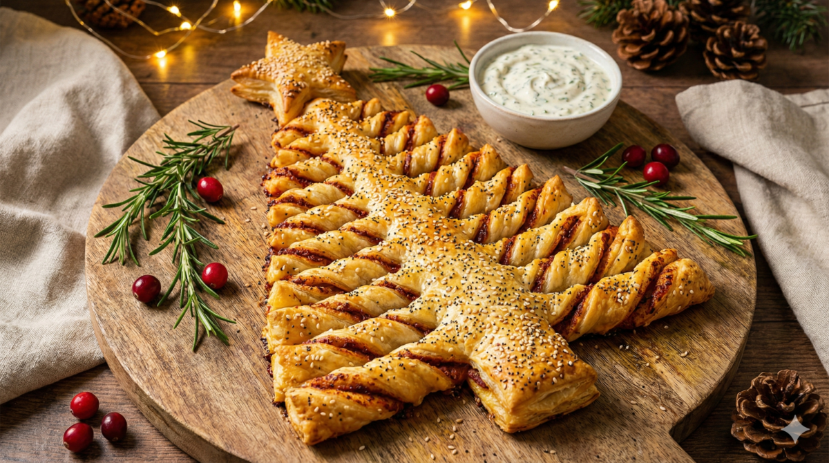 Deux pâtes, du pesto, une torsade : le feuilleté le plus croustillant pour prolonger la magie de Noël