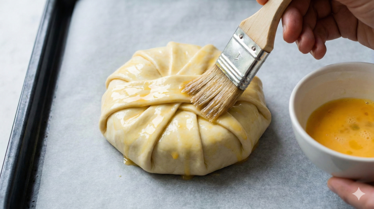 Enrober dans la pâte et dorer