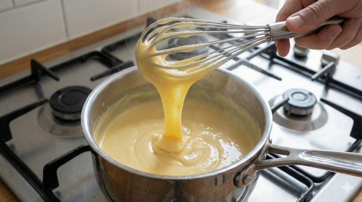 Faire épaissir la crème de flan