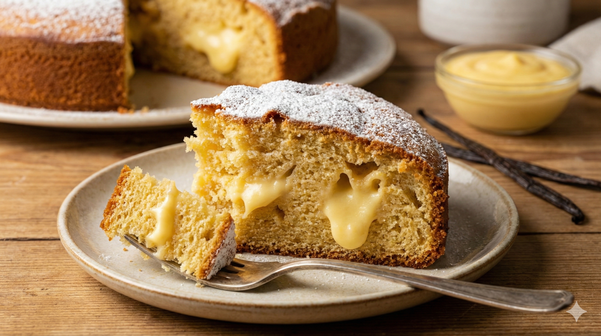 Gâteau nuage italien à la crème cachée, façon maison