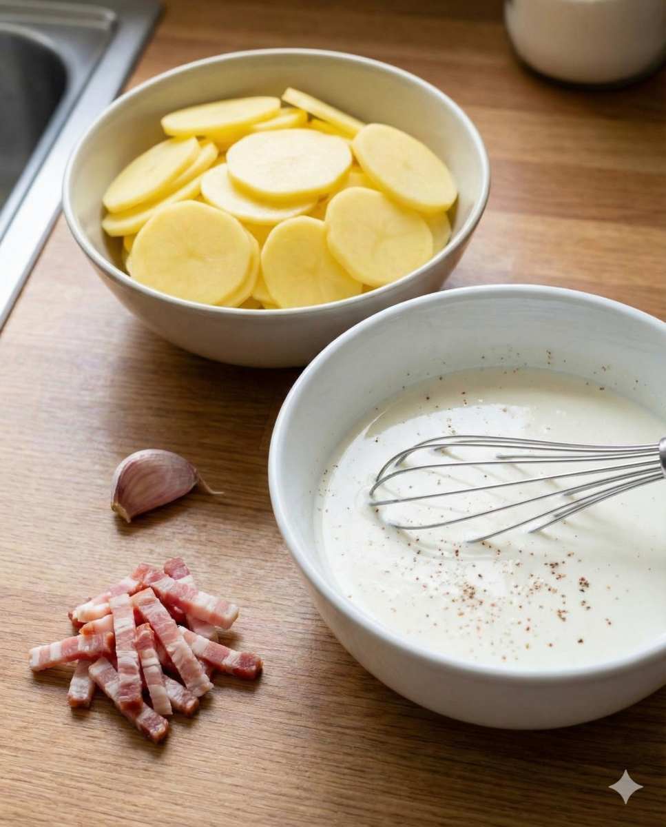 Préparer les pommes de terre et la base “ultra goût”