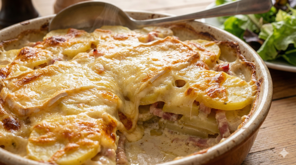 Gratin façon raclette : fondant, doré, impossible à rater