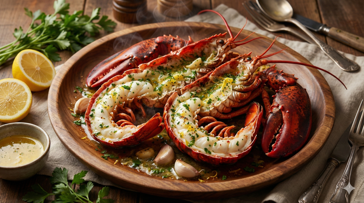 Homard express au beurre parfumé pour un réveillon chic