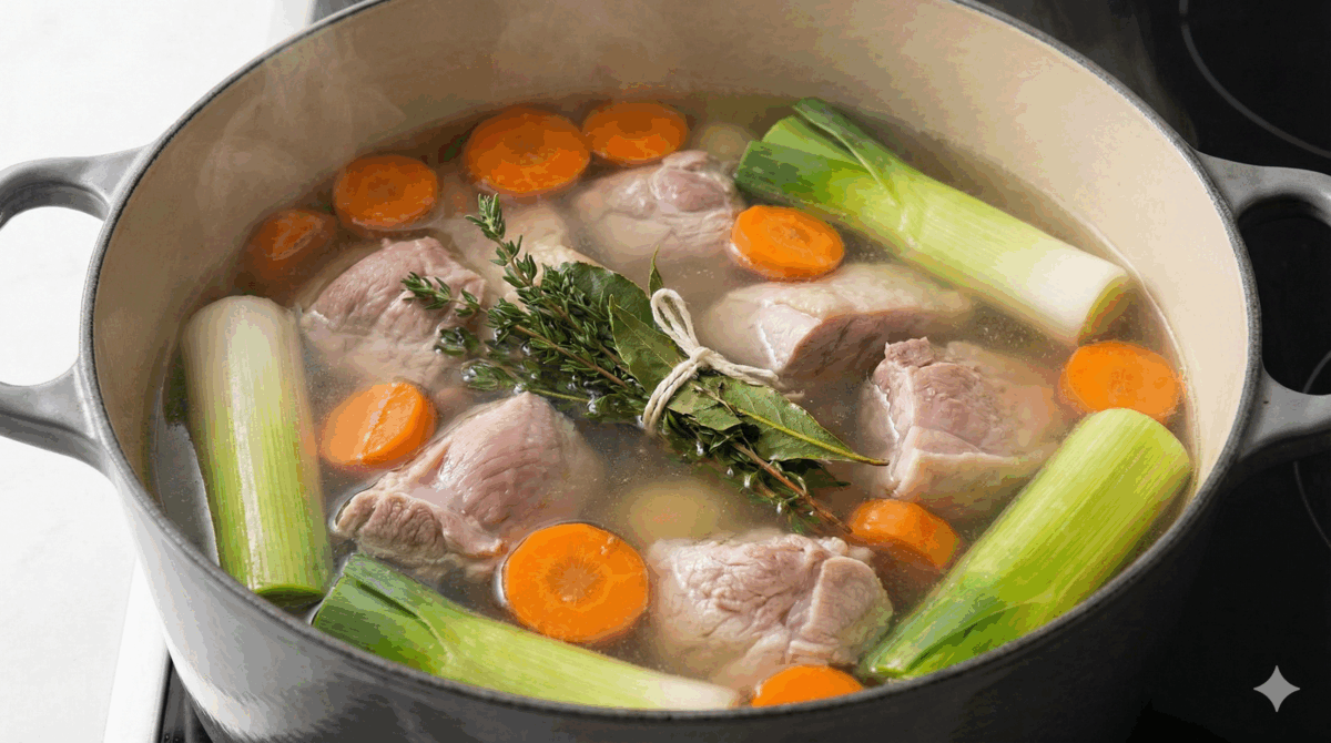 Mijotage de la Viande et des Légumes