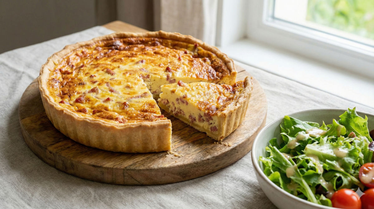 La quiche lorraine maison prête en quelques minutes de préparation