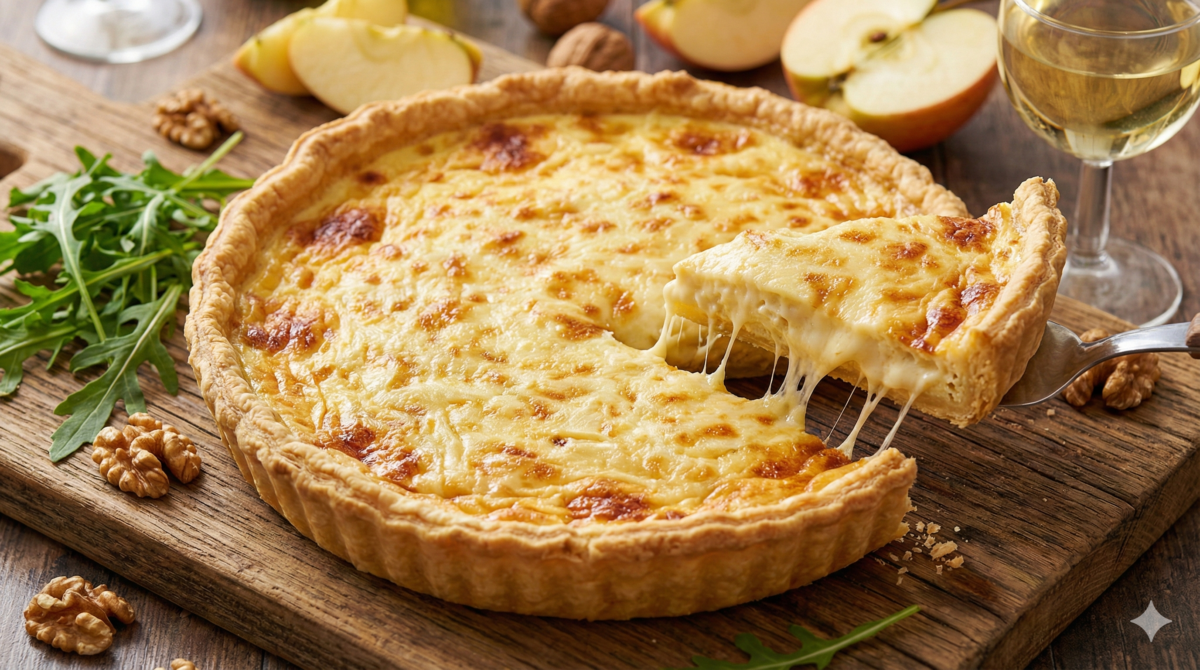 La tarte 4 fromages qui fait fondre tous les amateurs de gratiné dès la première bouchée