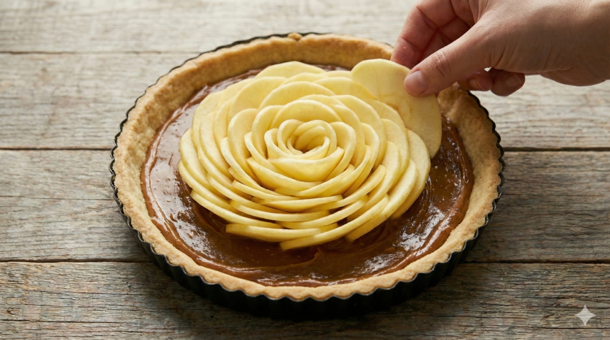 Monter la tarte aux pommes
