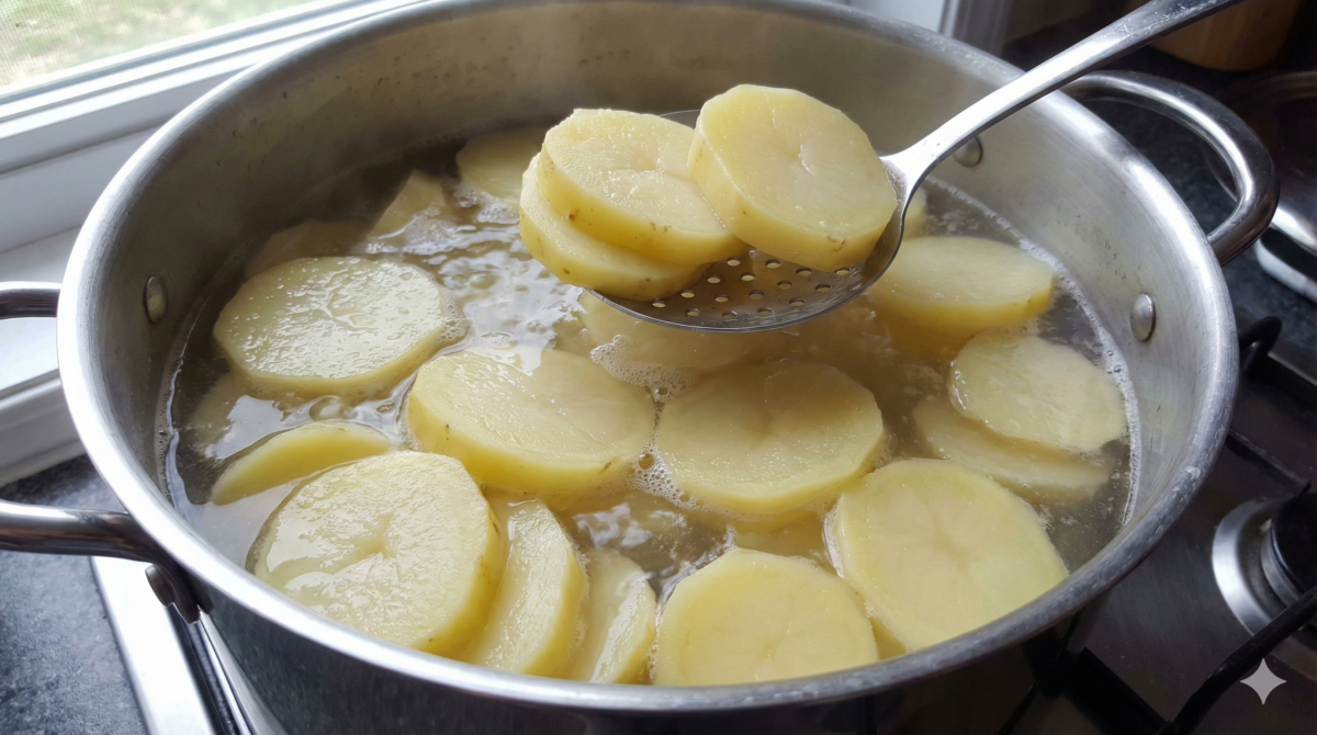 Préparer les pommes de terre, la base fondante
