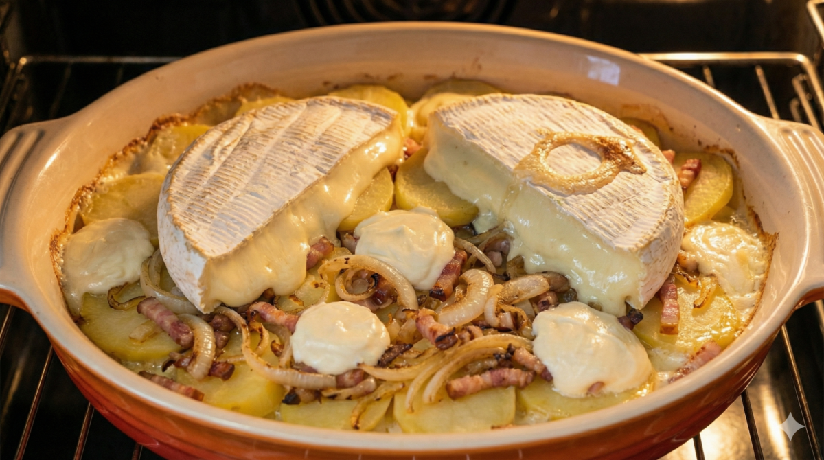 Gratiner et servir brûlant