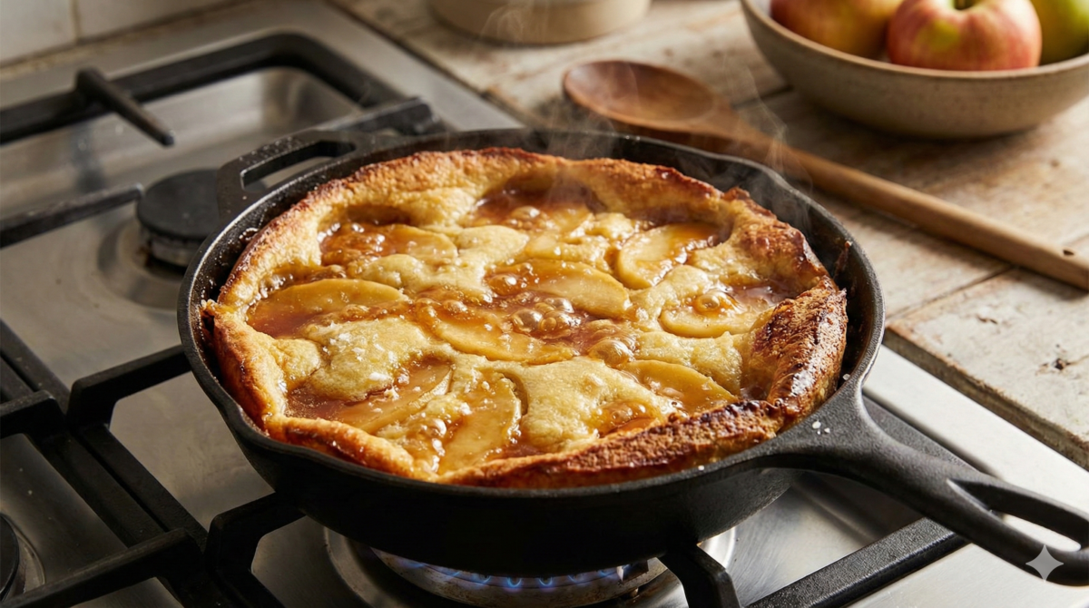 Le gâteau aux pommes sans four qui fait “wahou” : version caramel beurre salé