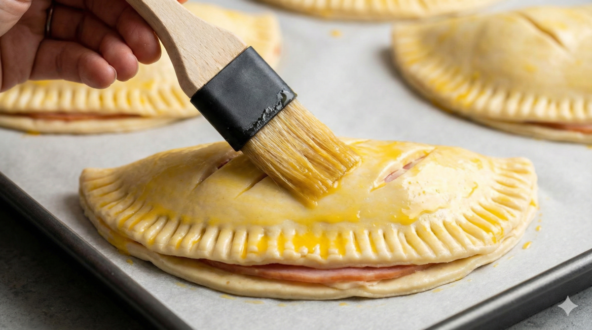 Fermer et dorer les friands