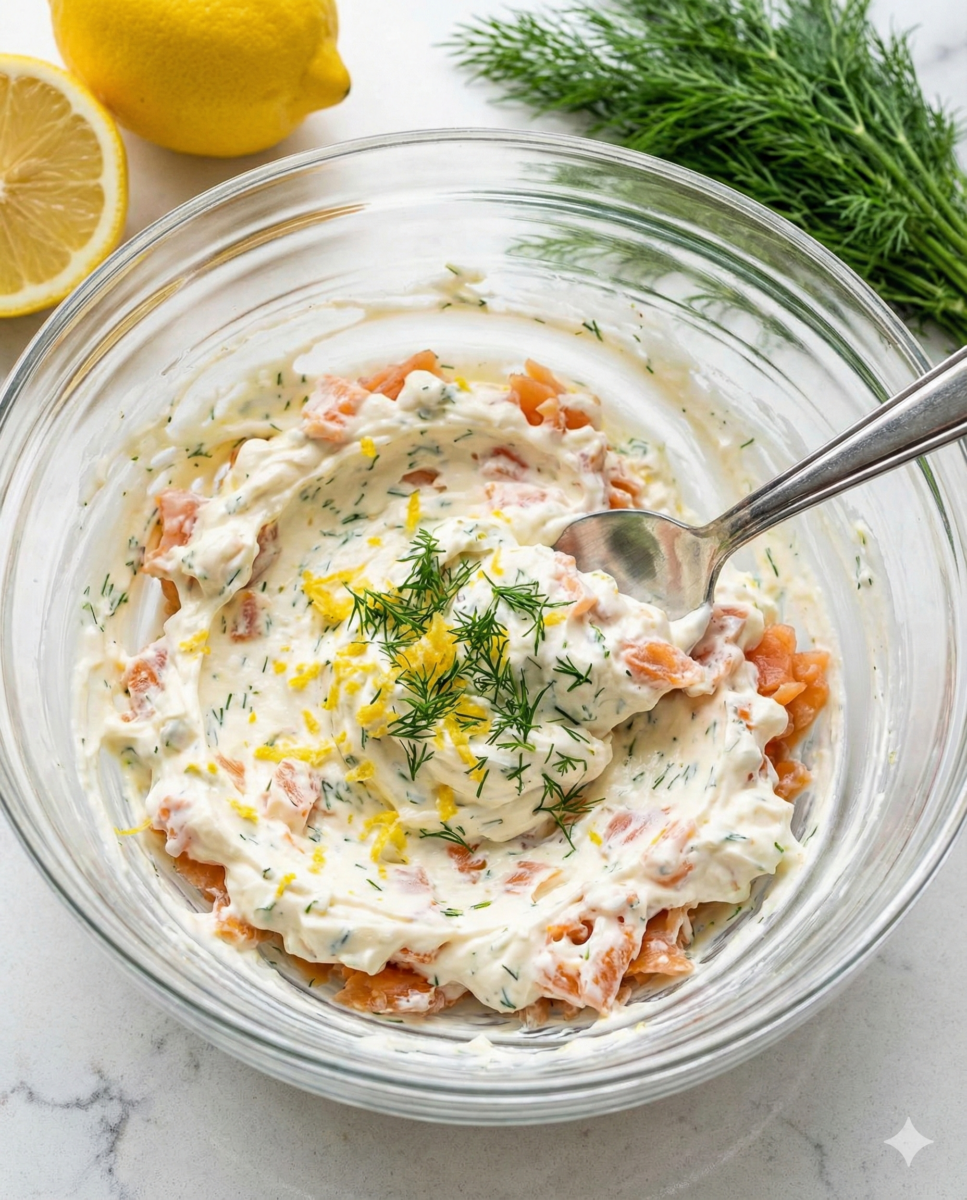 Préparer la farce citronnée au saumon