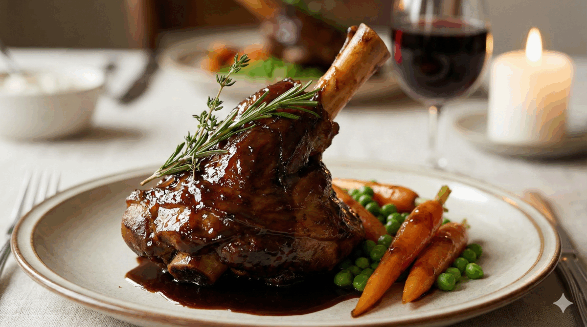 Souris d’agneau confite, peau dorée, chair fondante : le plat de fête le plus simple que je connaisse