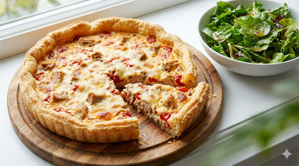 Tarte au thon & à la tomate : le classique ultra rapide qui sauve tous mes dîners de semaine