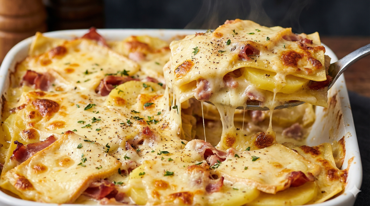 Vous avez des restes de raclette ? Transformez-les en lasagnes gratinées complètement dingues