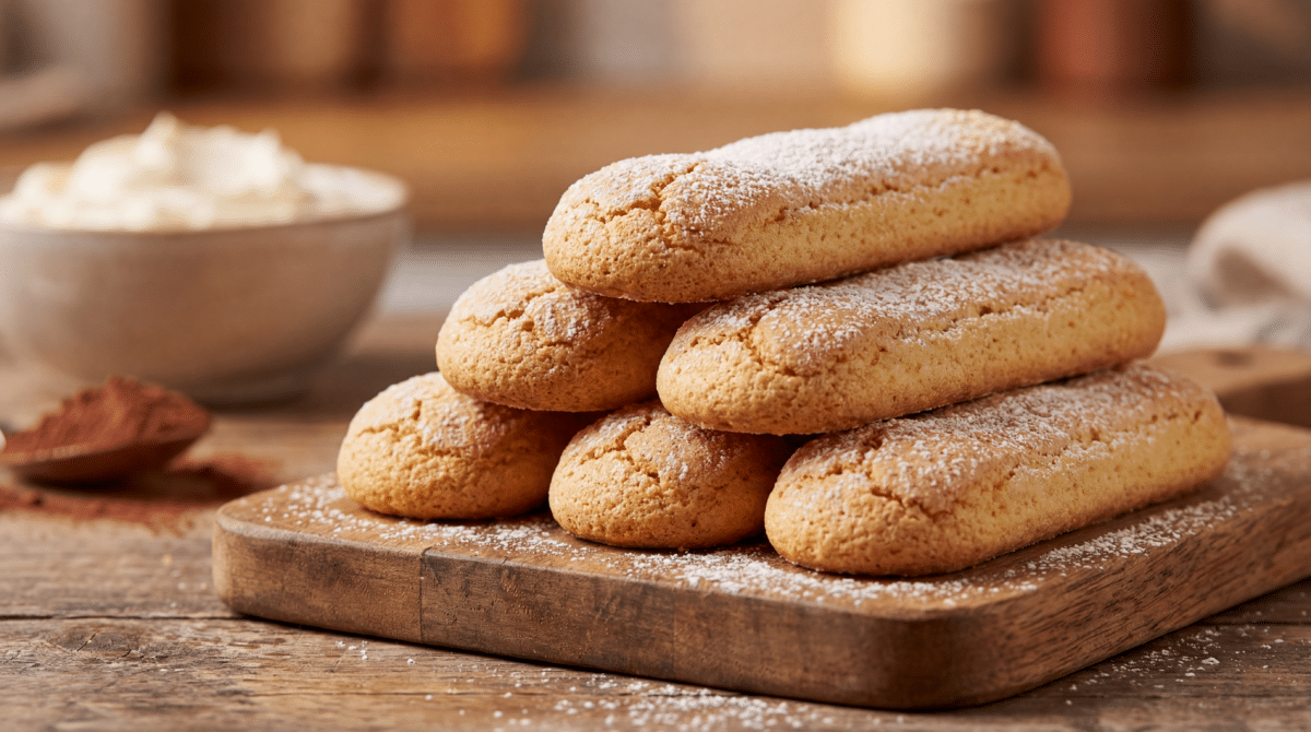 Biscuits à la cuillère sans gluten : des biscuits maison légers et moelleux, parfaits pour charlottes et tiramisù
