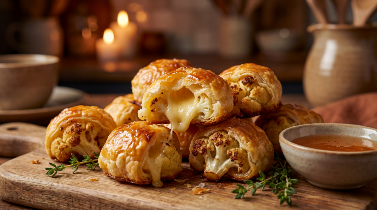 Bouchées de chou-fleur au comté pour un apéro qui croustille