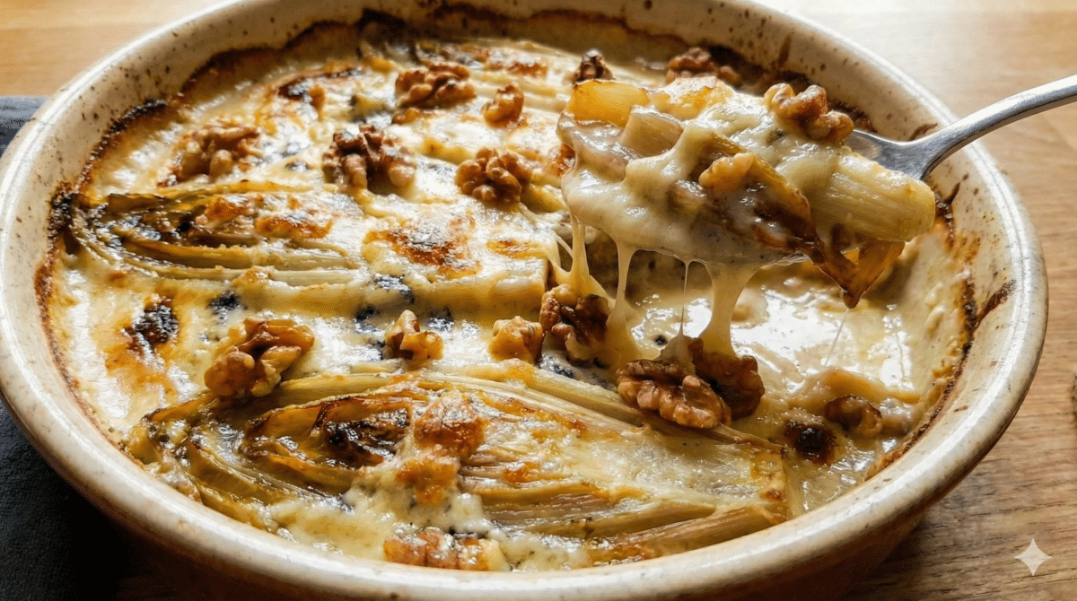 gratin d’endives au bleu d’Auvergne